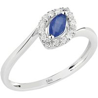 Anello Bliss Donna in Oro bianco Zaffiro 0.35 Ct 20070611-13 - 20070611-13